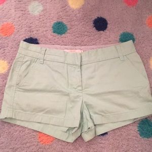 J. Crew Broken-In pale green Shorts size 10